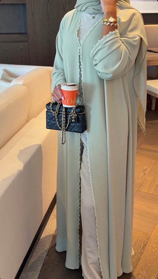 Soft Lace Abaya